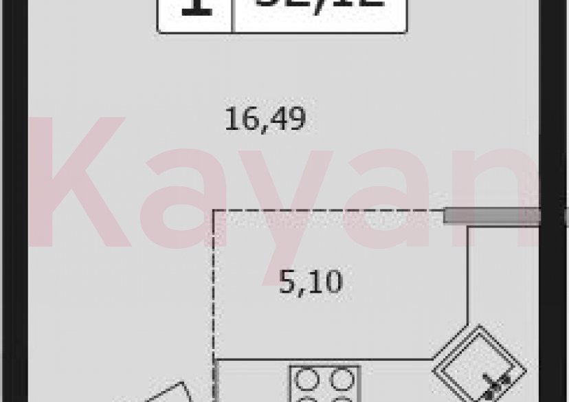 Продажа студии, 29.48 кв.м фото 0 Продажа студии, 29.48 кв.м фото 0