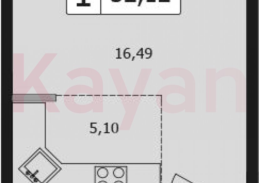 Продажа студии, 29.48 кв.м фото 0 Продажа студии, 29.48 кв.м фото 0