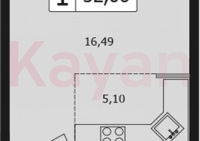 Продажа студии, 29.48 кв.м фото 0
