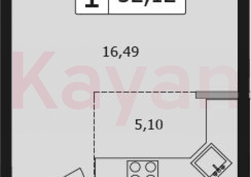 Продажа студии, 32.1 кв.м фото 0