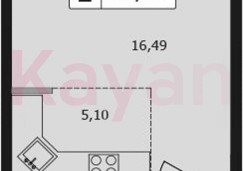 Продажа студии, 29.48 кв.м фото 0