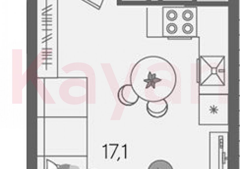 Продажа студии, 23.6 кв.м фото 0