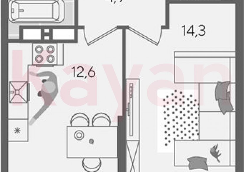 Продажа 1-комн. квартиры, 38 кв.м фото 0 Продажа 1-комн. квартиры, 38 кв.м фото 0