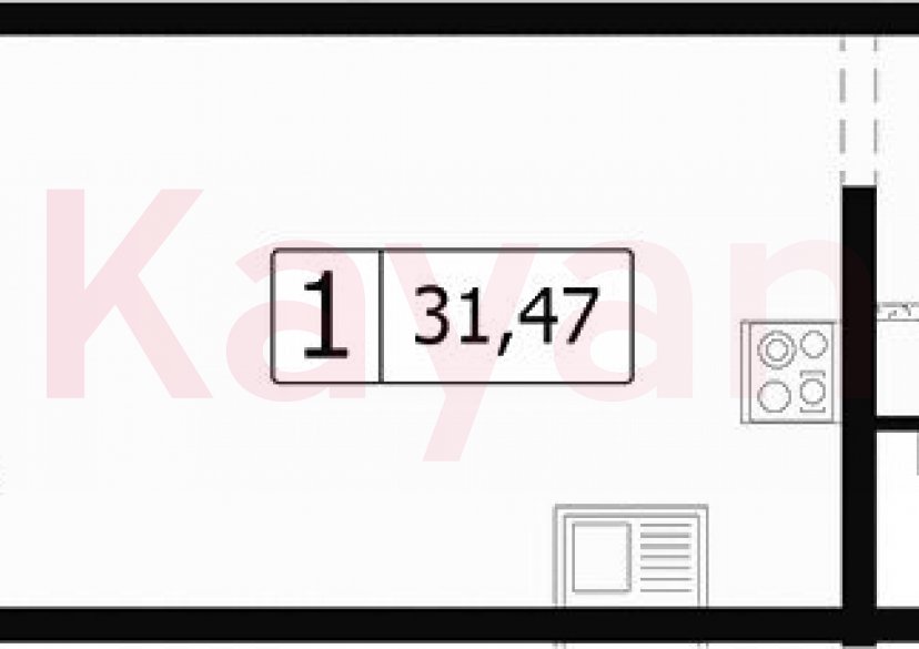 Продажа студии, 29.98 кв.м фото 0 Продажа студии, 29.98 кв.м фото 0