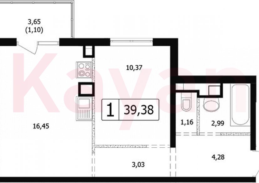 Продажа 2-комн. квартиры, 38.28 кв.м фото 0 Продажа 2-комн. квартиры, 38.28 кв.м фото 0