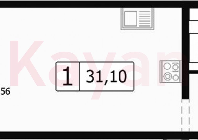Продажа студии, 28.15 кв.м фото 0 Продажа студии, 28.15 кв.м фото 0