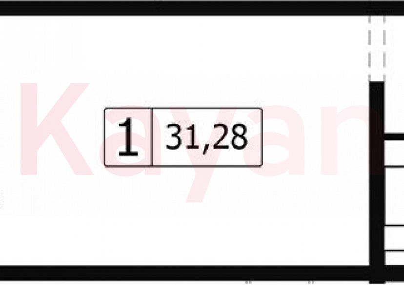 Продажа студии, 28.01 кв.м фото 0 Продажа студии, 28.01 кв.м фото 0