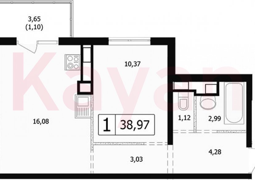 Продажа 2-комн. квартиры, 37.87 кв.м фото 0 Продажа 2-комн. квартиры, 37.87 кв.м фото 0