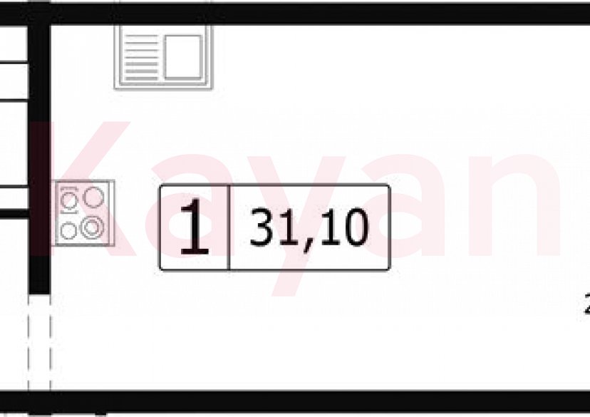Продажа студии, 28.05 кв.м фото 0 Продажа студии, 28.05 кв.м фото 0