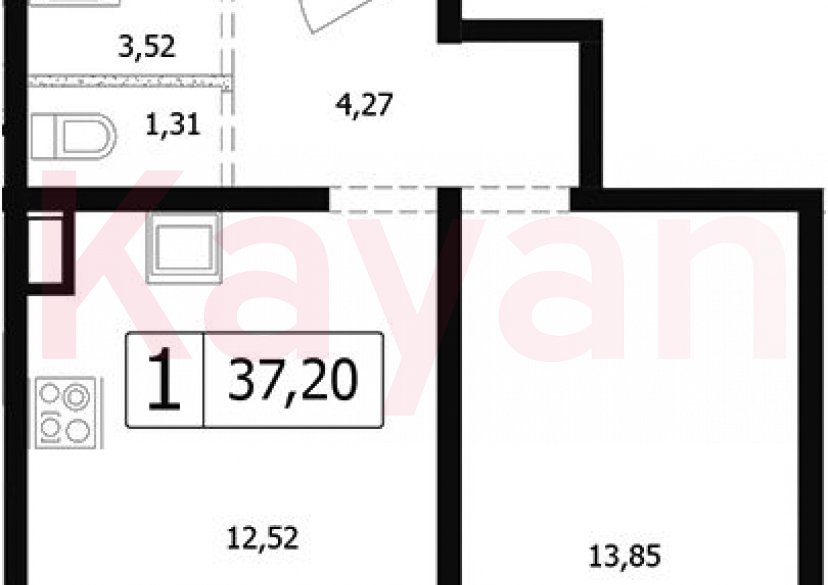 Продажа 1-комн. квартиры, 33.53 кв.м фото 0