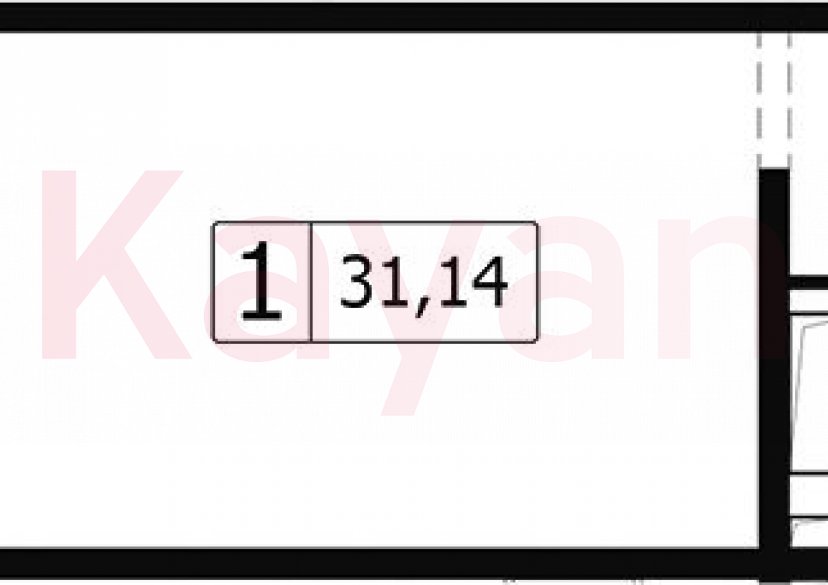 Продажа студии, 28.21 кв.м фото 0