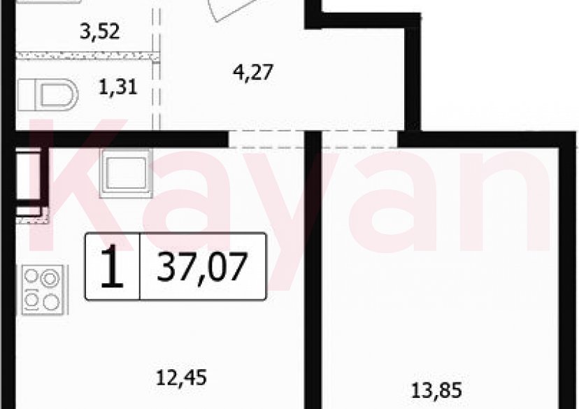 Продажа 1-комн. квартиры, 33.63 кв.м фото 0