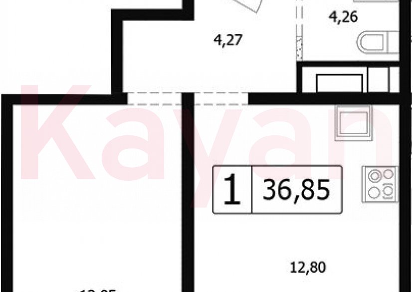 Продажа 1-комн. квартиры, 33.53 кв.м фото 0 Продажа 1-комн. квартиры, 33.53 кв.м фото 0