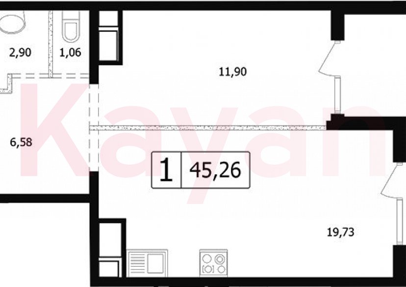 Продажа 2-комн. квартиры, 39.11 кв.м фото 0 Продажа 2-комн. квартиры, 39.11 кв.м фото 0