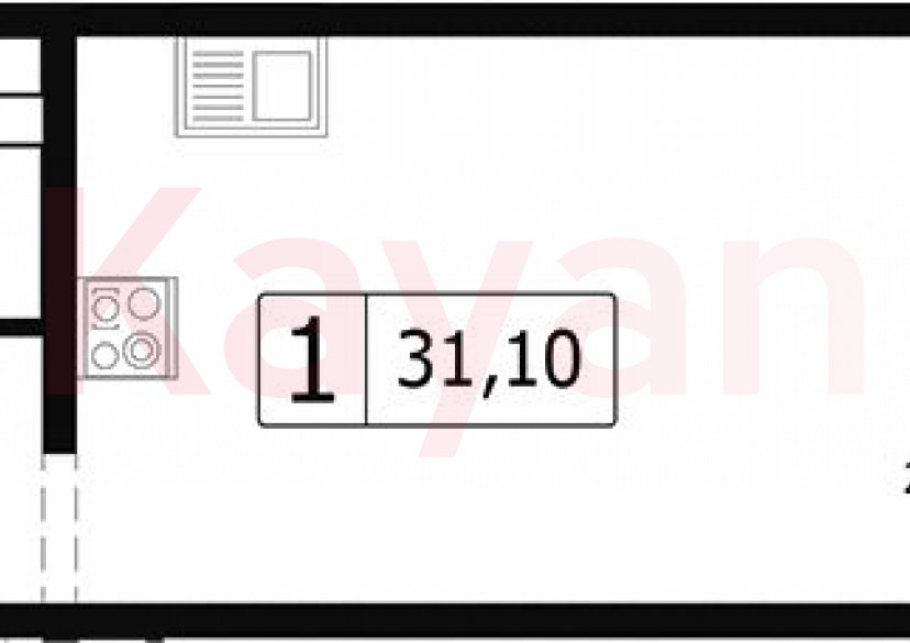 Продажа студии, 28.15 кв.м фото 0 Продажа студии, 28.15 кв.м фото 0