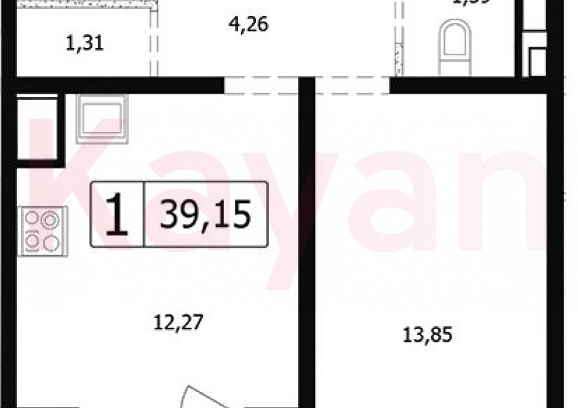 Продажа 1-комн. квартиры, 34.47 кв.м фото 0 Продажа 1-комн. квартиры, 34.47 кв.м фото 0