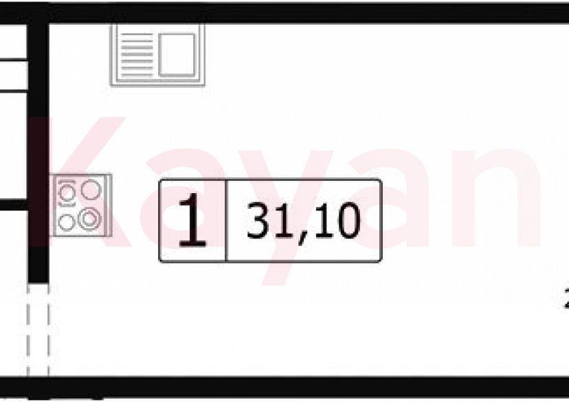 Продажа студии, 28.15 кв.м фото 0
