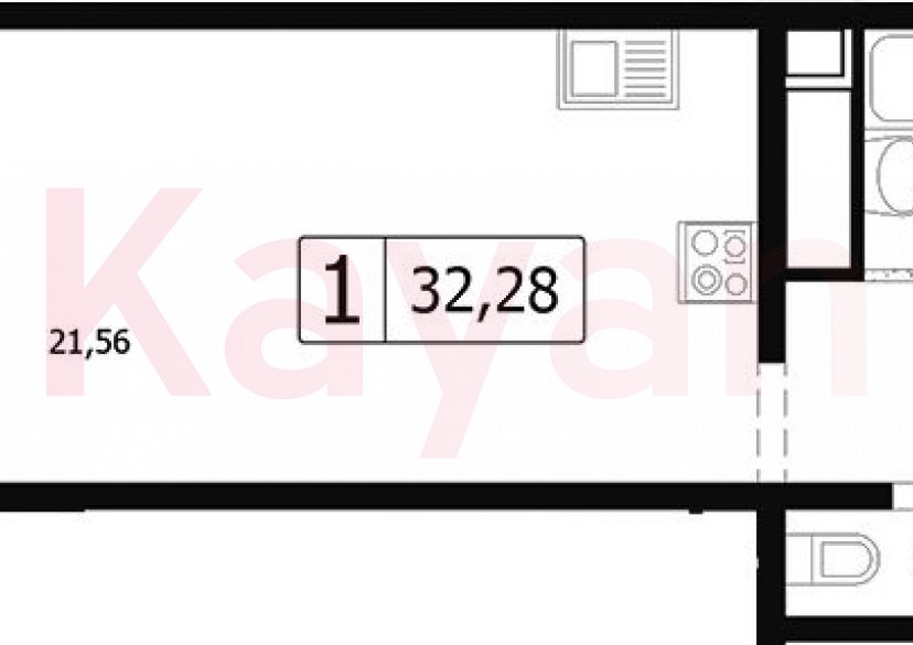 Продажа студии, 29.45 кв.м фото 0