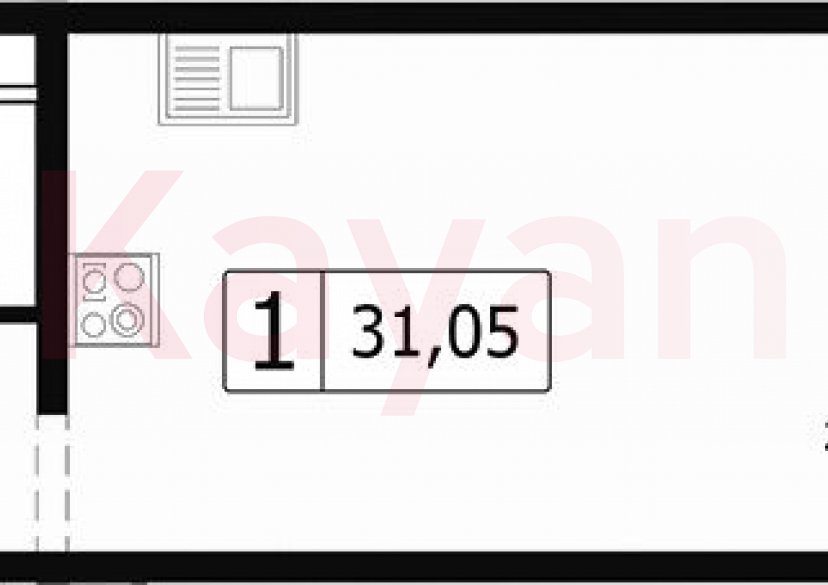 Продажа студии, 28.15 кв.м фото 0