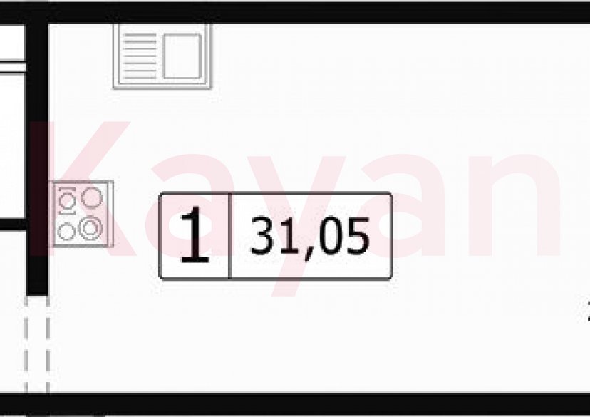 Продажа студии, 28.15 кв.м фото 0 Продажа студии, 28.15 кв.м фото 0