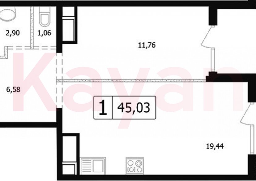 Продажа 2-комн. квартиры, 38.61 кв.м фото 0 Продажа 2-комн. квартиры, 38.61 кв.м фото 0