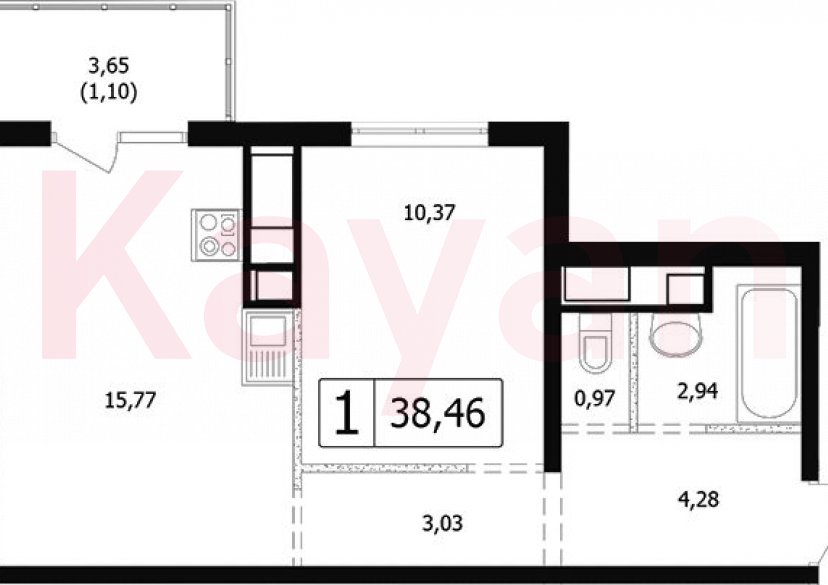 Продажа 2-комн. квартиры, 37.36 кв.м фото 0 Продажа 2-комн. квартиры, 37.36 кв.м фото 0