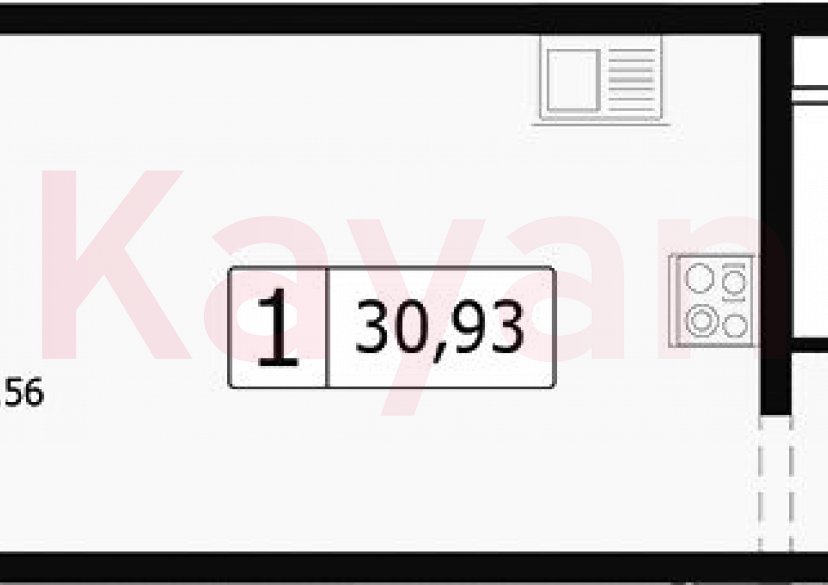 Продажа студии, 28.05 кв.м фото 0 Продажа студии, 28.05 кв.м фото 0