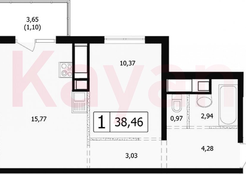 Продажа 2-комн. квартиры, 37.36 кв.м фото 0 Продажа 2-комн. квартиры, 37.36 кв.м фото 0