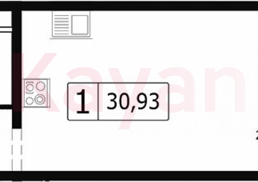 Продажа студии, 28.15 кв.м фото 0 Продажа студии, 28.15 кв.м фото 0