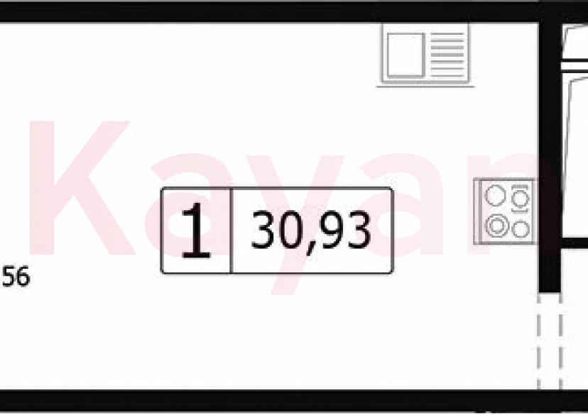Продажа студии, 28.05 кв.м фото 0 Продажа студии, 28.05 кв.м фото 0