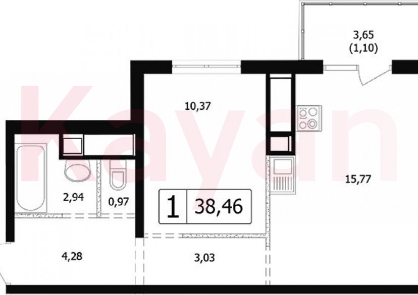 Продажа 2-комн. квартиры, 37.36 кв.м фото 0 Продажа 2-комн. квартиры, 37.36 кв.м фото 0