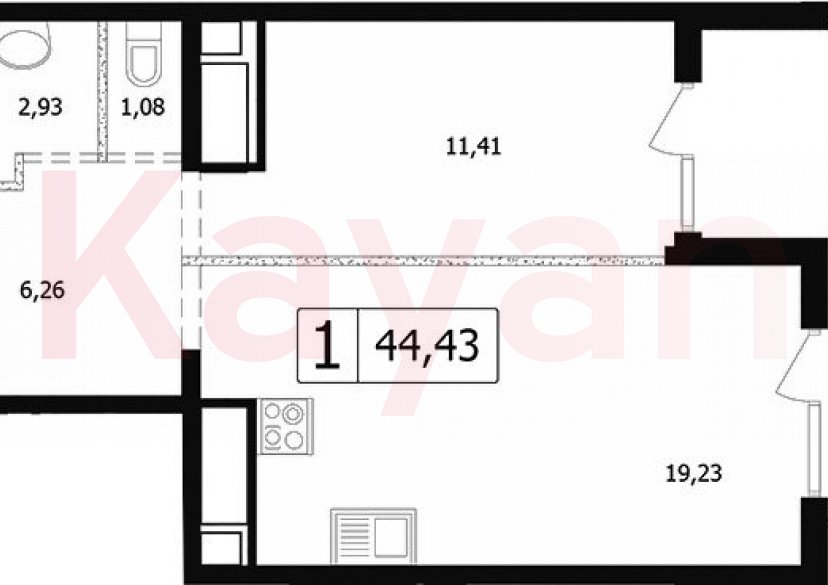 Продажа 2-комн. квартиры, 37.71 кв.м фото 0 Продажа 2-комн. квартиры, 37.71 кв.м фото 0