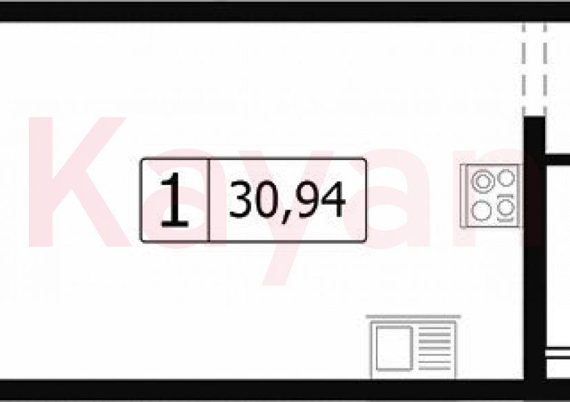 Продажа студии, 28.11 кв.м фото 0 Продажа студии, 28.11 кв.м фото 0