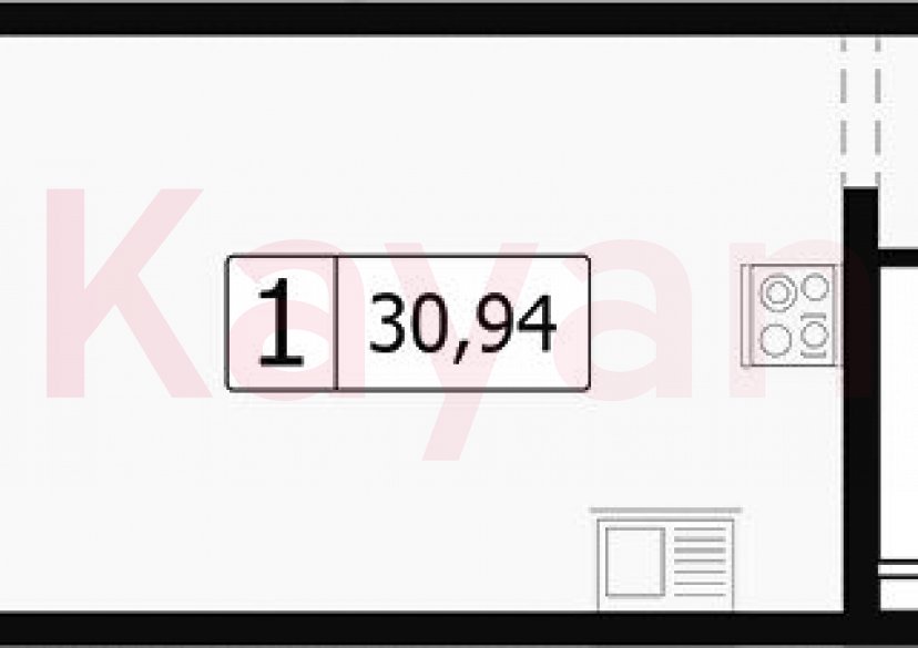 Продажа студии, 27.91 кв.м фото 0