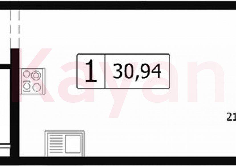 Продажа студии, 27.91 кв.м фото 0