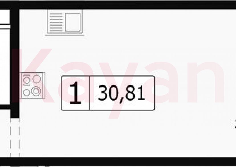 Продажа студии, 27.85 кв.м фото 0