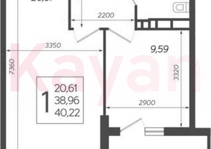 Продажа 1-комн. квартиры, 38.96 кв.м фото 0 Продажа 1-комн. квартиры, 38.96 кв.м фото 0