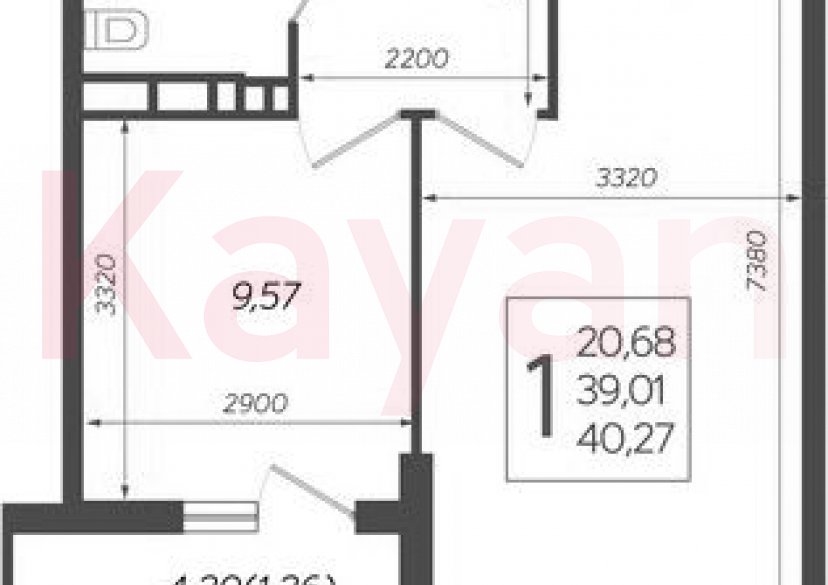 Продажа 1-комн. квартиры, 39.01 кв.м фото 0 Продажа 1-комн. квартиры, 39.01 кв.м фото 0