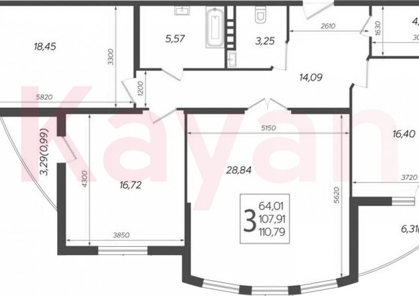 Продажа 4-комн. квартиры, 107.91 кв.м фото 0