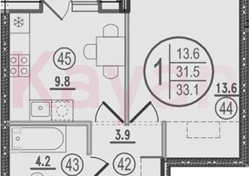 Продажа 1-комн. квартиры, 31.5 кв.м фото 0 Продажа 1-комн. квартиры, 31.5 кв.м фото 0