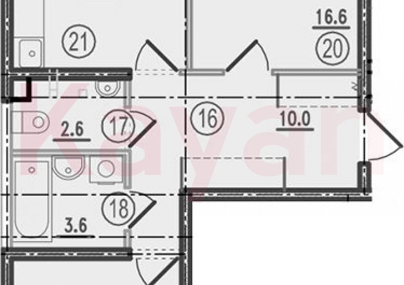 Продажа 2-комн. квартиры, 58.4 кв.м фото 0
