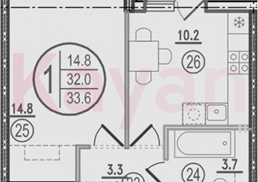 Продажа 1-комн. квартиры, 32 кв.м фото 0 Продажа 1-комн. квартиры, 32 кв.м фото 0
