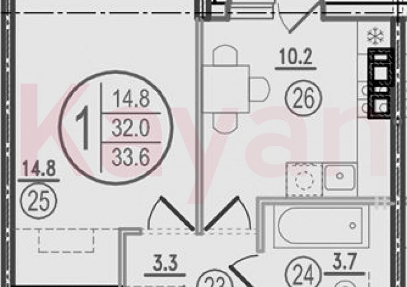 Продажа 1-комн. квартиры, 32 кв.м фото 0 Продажа 1-комн. квартиры, 32 кв.м фото 0