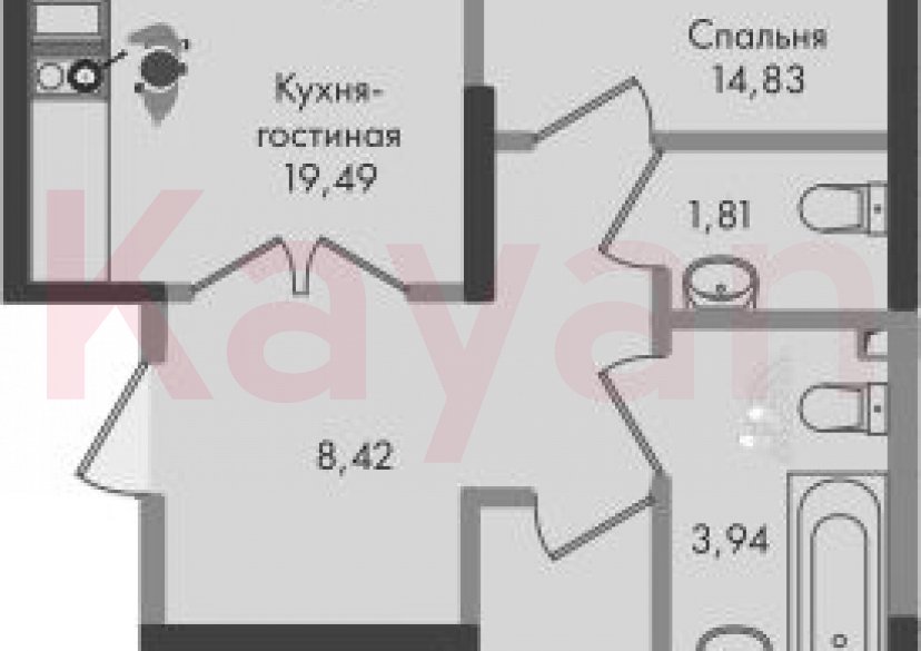 Продажа 2-комн. квартиры, 61.4 кв.м фото 0 Продажа 2-комн. квартиры, 61.4 кв.м фото 0