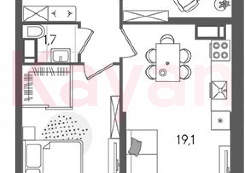 Продажа 3-комн. квартиры, 57.5 кв.м фото 0