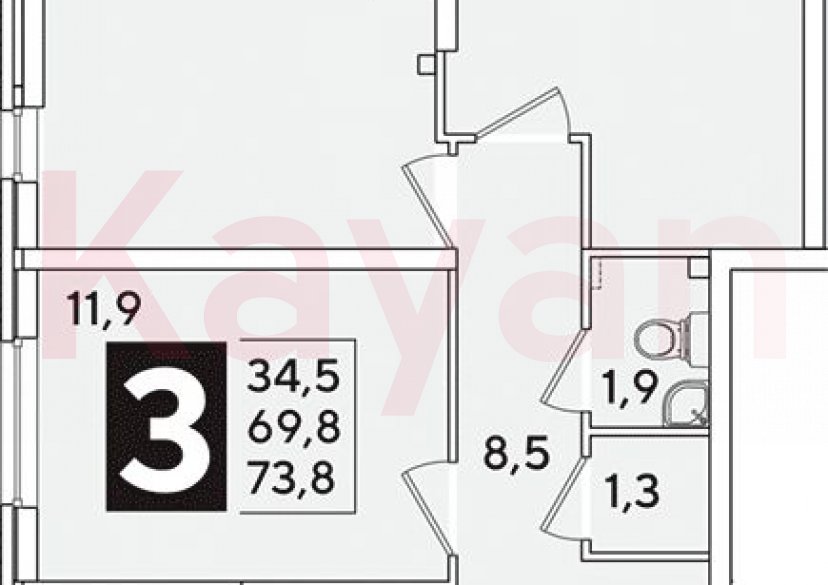 Продажа 4-комн. квартиры, 69.8 кв.м фото 0 Продажа 4-комн. квартиры, 69.8 кв.м фото 0
