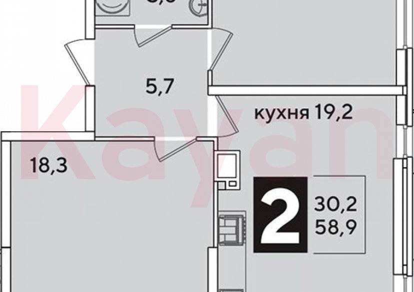 Продажа 3-комн. квартиры, 58.9 кв.м фото 0 Продажа 3-комн. квартиры, 58.9 кв.м фото 0