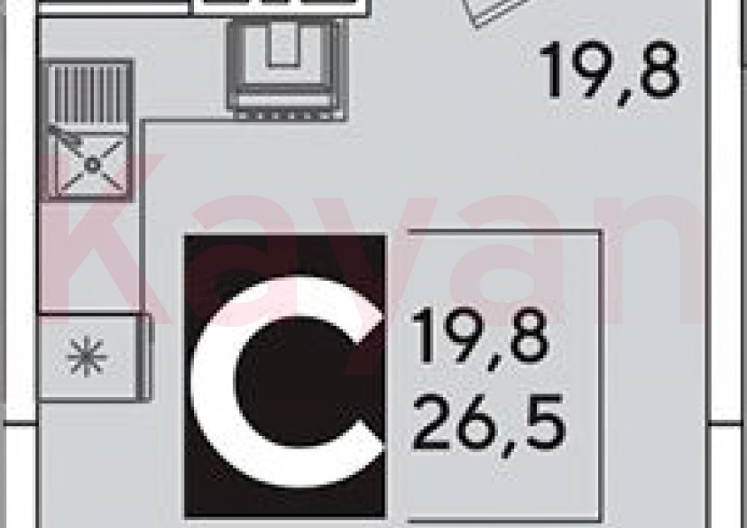 Продажа студии, 26.5 кв.м фото 0 Продажа студии, 26.5 кв.м фото 0