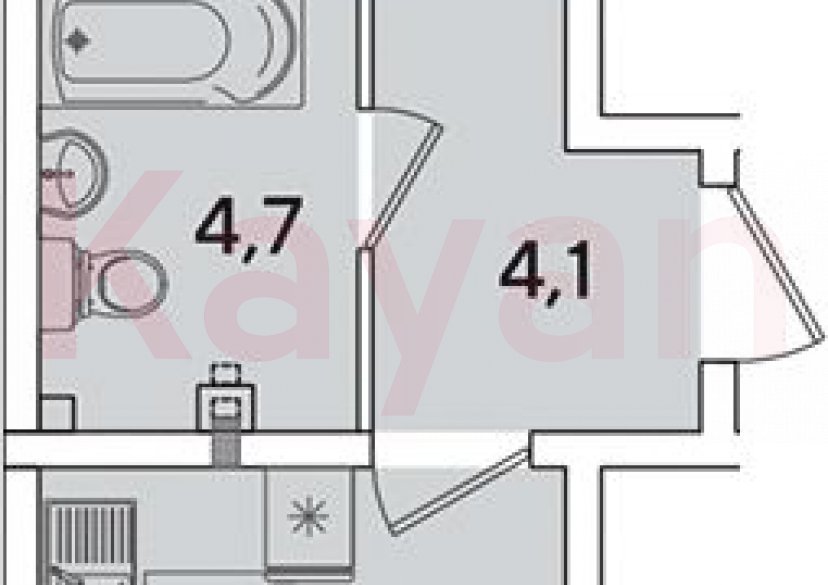 Продажа 2-комн. квартиры, 44.6 кв.м фото 0