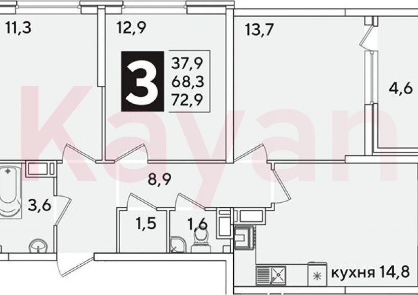 Продажа 4-комн. квартиры, 68.3 кв.м фото 0 Продажа 4-комн. квартиры, 68.3 кв.м фото 0